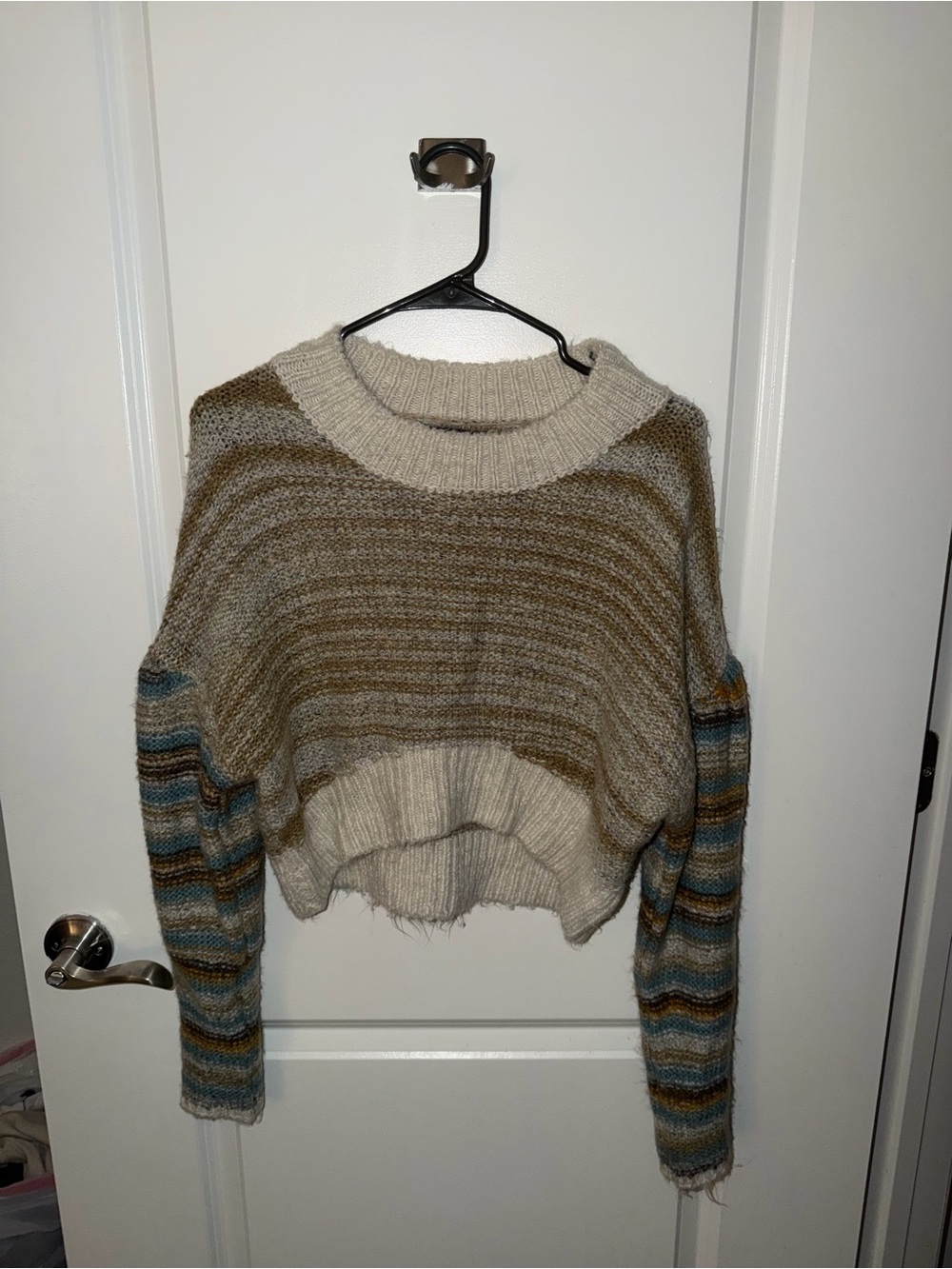 Cropped Crewneck Sweater